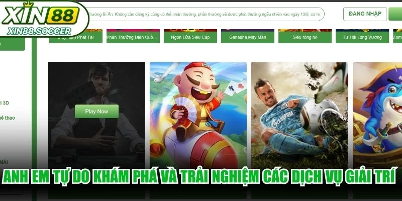 Anh em tự do khám phá và trải nghiệm các dịch vụ giải trí phong phú