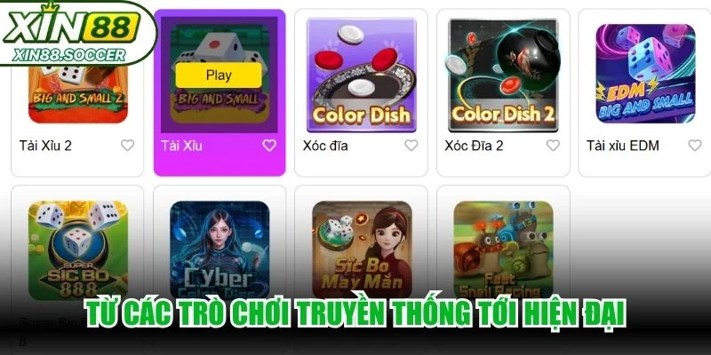 Từ các trò chơi truyền thống tới hiện đại, tất cả đều hiện diện