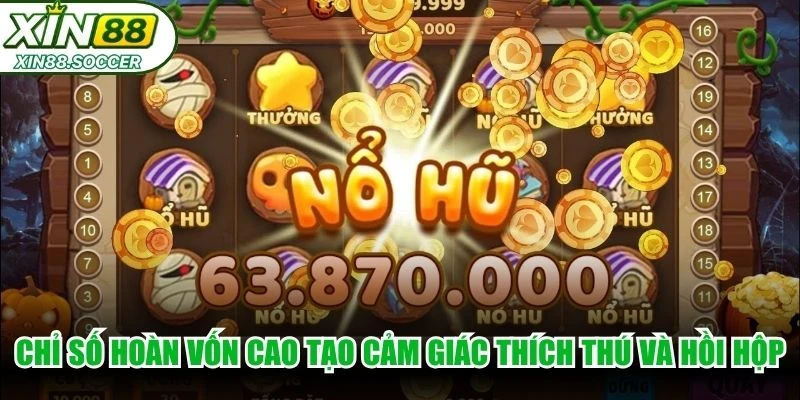 Chỉ số hoàn vốn (RTP) cao tạo cảm giác thích thú và hồi hộp