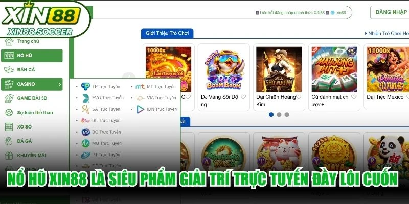 Nổ hũ XIN88 là siêu phẩm giải trí trực tuyến đầy lôi cuốn hiện nay